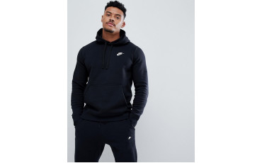 Nike pullover hoodie with swoosh logo in black 