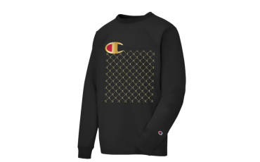 CHAMPION HERITAGE GOLD QUILT GRAPHIC L/S T-SHIRT - MEN'S