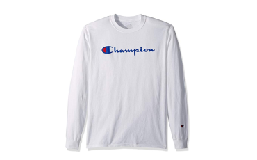 Champion Men's Classic Jersey Long Sleeve Script T-Shirt