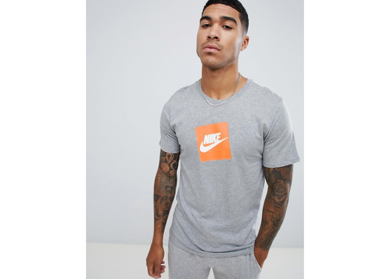 Box Logo T-Shirt In Grey