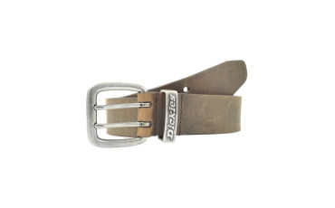 Leather Belt with Double Prong Buckle