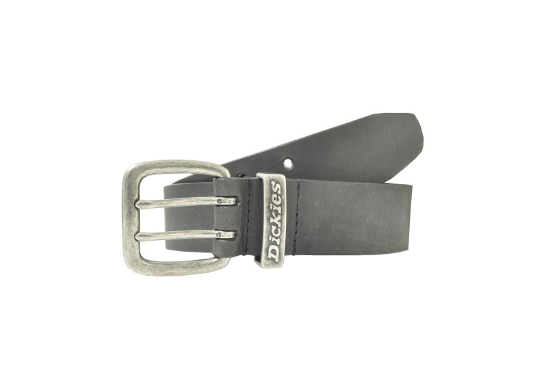 Leather Belt with Double Prong Buckle