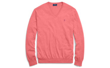 Slim Fit Cotton V-Neck Sweater