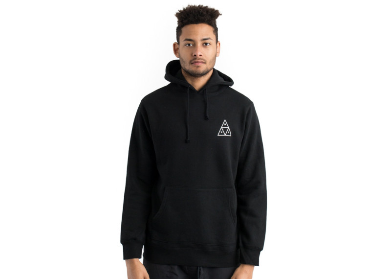 Triple Triangle Pullover Hoodie - Black