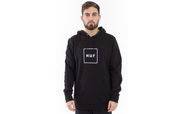 Box Logo Pullover Hoodie - Black