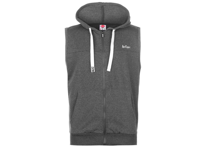 Fleece Sleeveless Hoodie Mens