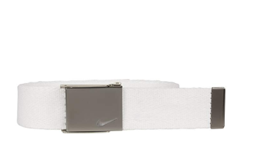 Men's Embroidered Swoosh Web Belt