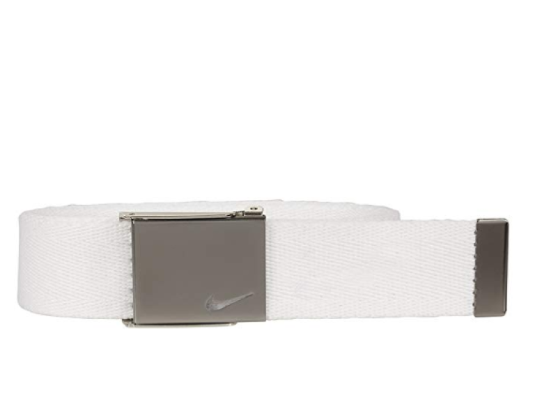 Men's Embroidered Swoosh Web Belt