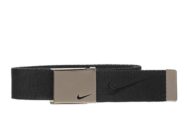 Men's Embroidered Swoosh Web Belt