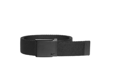 Men's Single Web Belt with Matte Black Finish