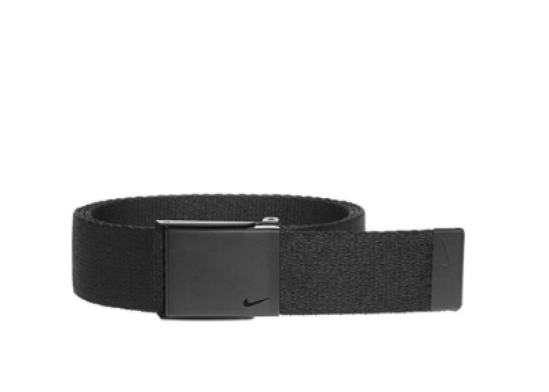 Men's Single Web Belt with Matte Black Finish