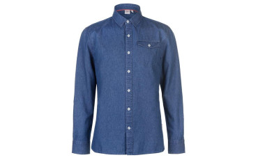 Long Sleeve Denim Shirt Mens