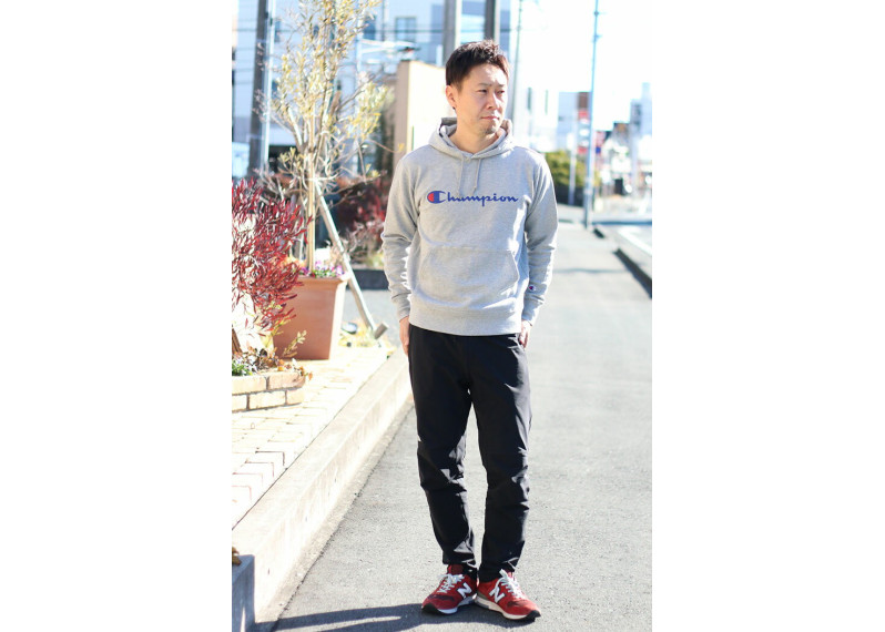 日版Champion Logo Hoodie