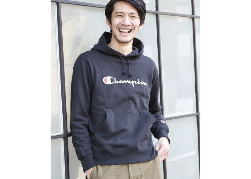 日版Champion Logo Hoodie