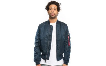 MA-1 Slim Fit Flight Jacket - Replica Blue