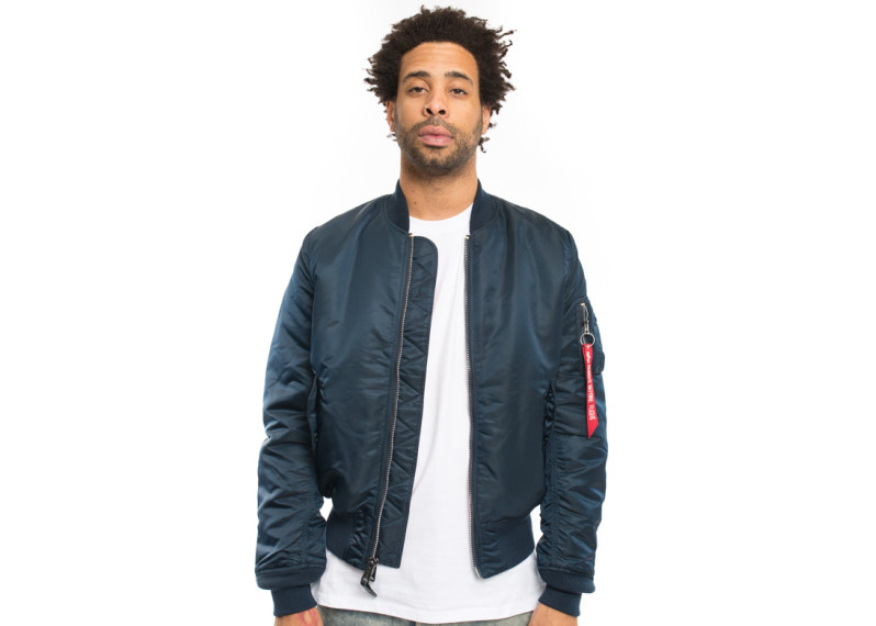 MA-1 Slim Fit Flight Jacket - Replica Blue