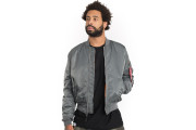 MA-1 Slim Fit Flight Jacket - Gunmetal