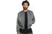 MA-1 Slim Fit Flight Jacket - Gunmetal