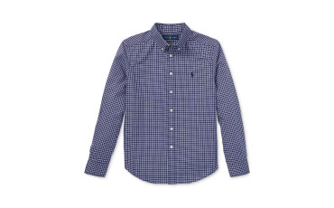 Plaid Stretch Cotton Shirt (大童)