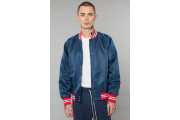 NAVY/RED NYLON VARSITY JACKET