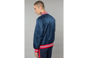 NAVY/RED NYLON VARSITY JACKET