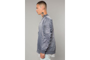 SLATE NYLON BOMBER JACKET