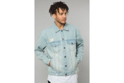 LIGHT INDIGO DENIM OVERSIZED TRUCKER JACKET