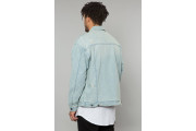 LIGHT INDIGO DENIM OVERSIZED TRUCKER JACKET