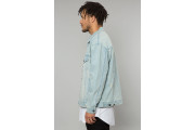 LIGHT INDIGO DENIM OVERSIZED TRUCKER JACKET