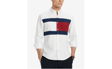 Pieced New England Colorblocked Custom Fit Shirt