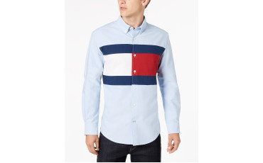 Pieced New England Colorblocked Custom Fit Shirt