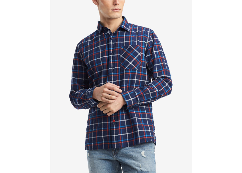 Troy Windowpane Plaid Shirt