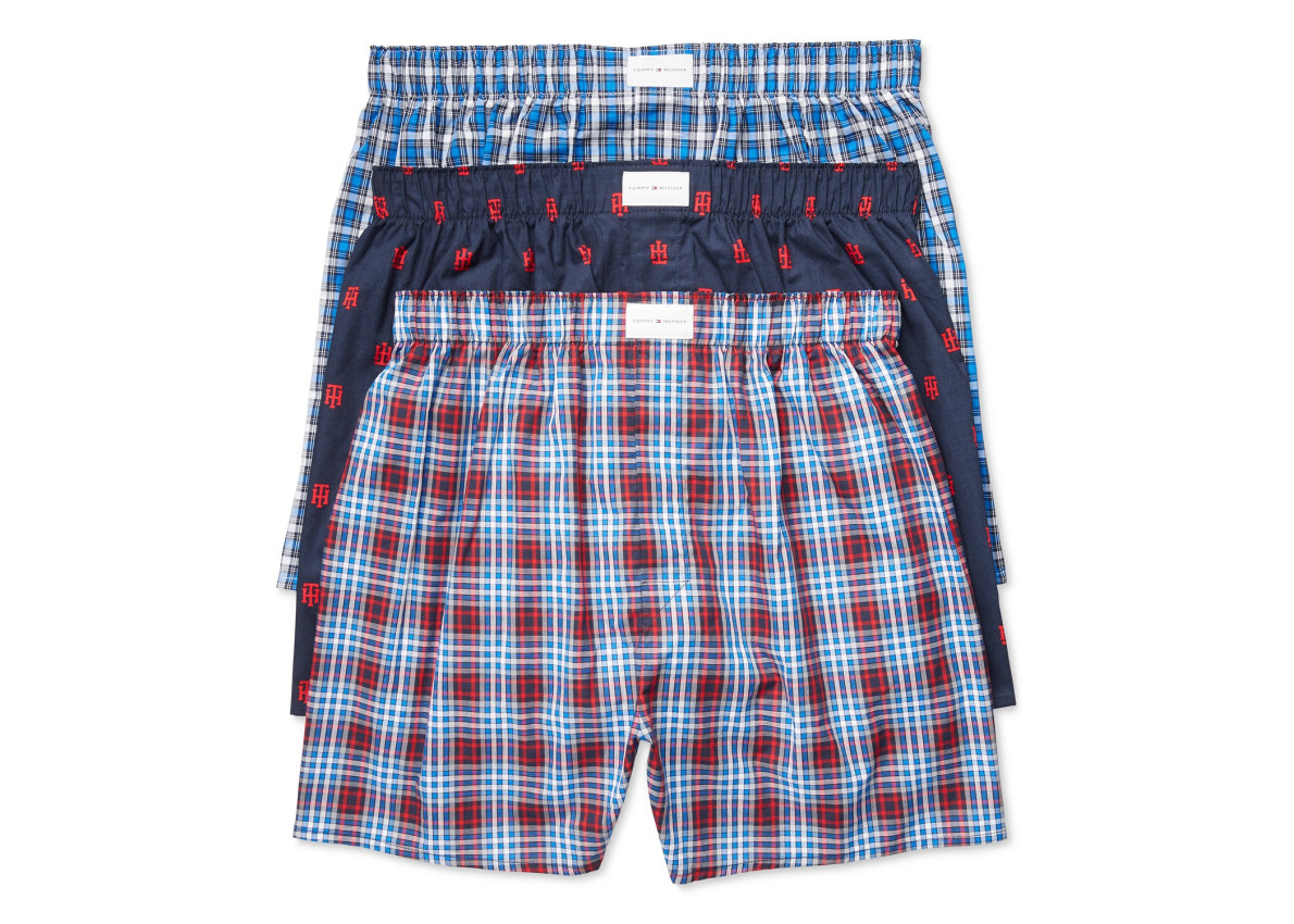 tommy hilfiger woven cotton boxers