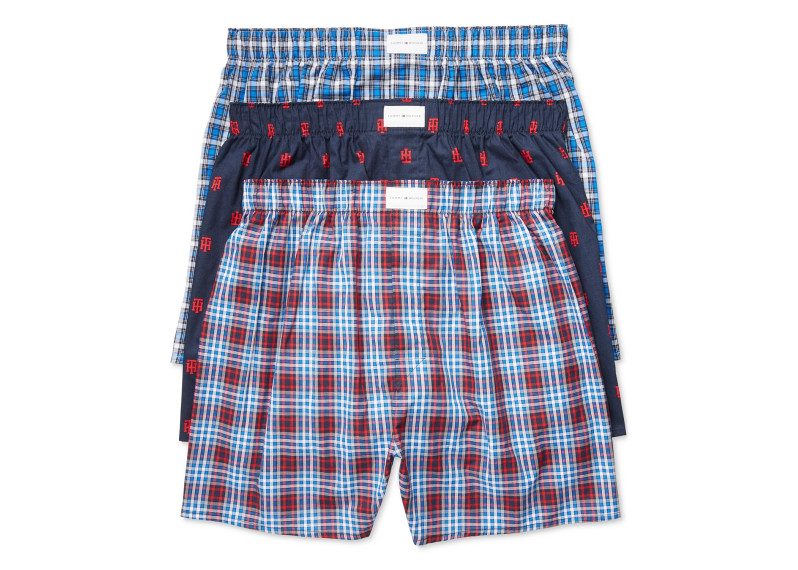 Men's 3 Pack Woven Cotton Boxers