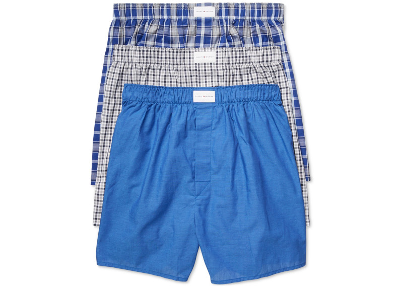 Men's 3 Pack Woven Cotton Boxers