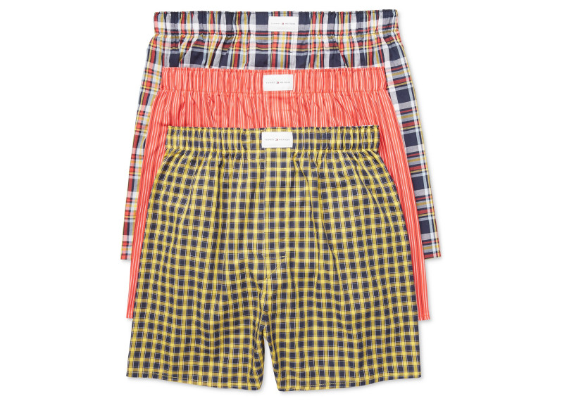 Men's 3 Pack Woven Cotton Boxers