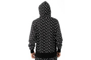 RW Diagonal All Over Print Pullover Hoodie - Black