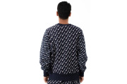 RW Diagonal All Over Print Crewneck - Navy