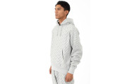 RW Diagonal All Over Print Pullover Hoodie - Oxford Grey