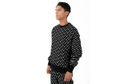 RW Diagonal All Over Print Crewneck - Black