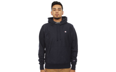 Reverse Weave Pullover Hoodie - Navy