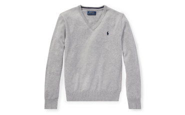 Cotton V-Neck Sweater 大童裝