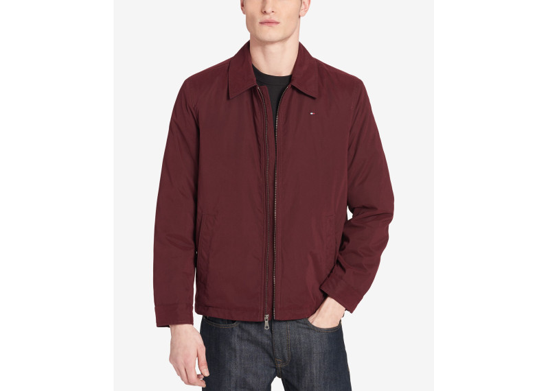 Men's Classic Front-Zip Micro-Twill Jacket