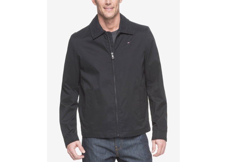 Men's Classic Front-Zip Micro-Twill Jacket