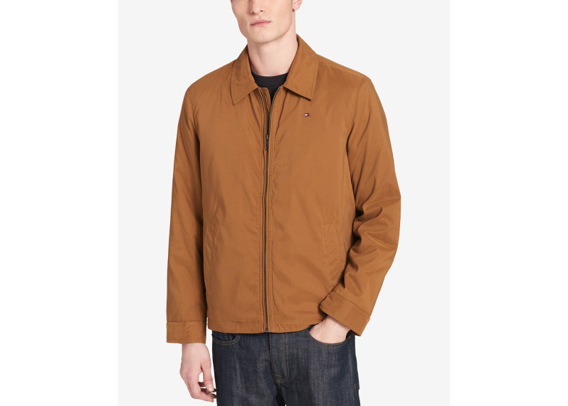 Men's Classic Front-Zip Micro-Twill Jacket