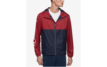 Men's Colorblocked Logo Rain Slicker