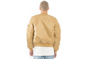 MA-1 Slim Fit Flight Jacket - Camel/Deep Brown