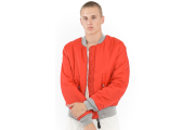 MA-1 Slim Fit Flight Jacket - New Silver/Red Lining