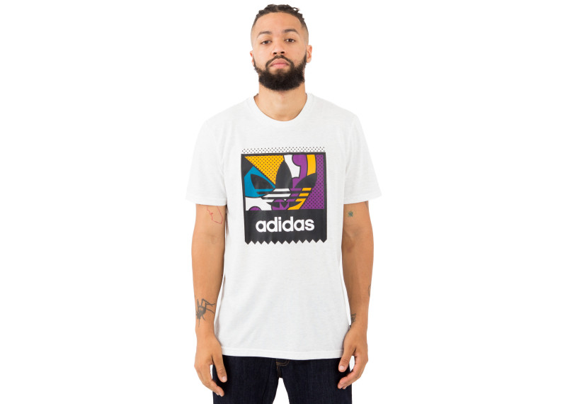 Cog Logo T-Shirt - Pale Melange/Tribe Purple