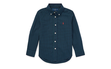 Plaid Cotton Poplin Shirt 大童裝